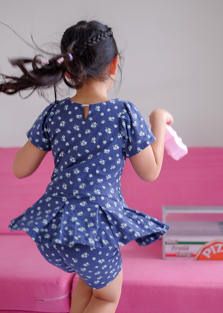 Daisy Days Set - navy blue floral