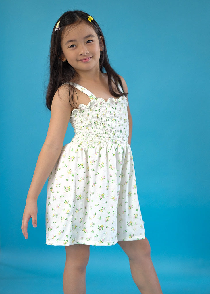 Sunkissed Whimsy Jumpshort - white floral