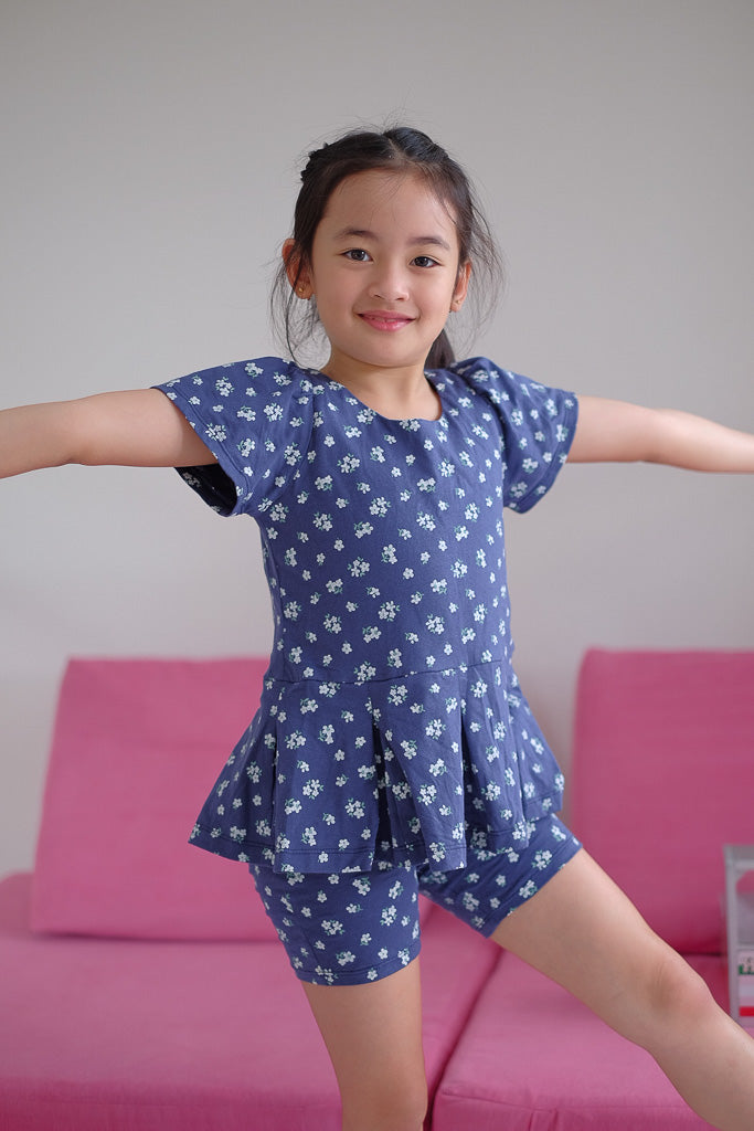 Daisy Days Set - navy blue floral