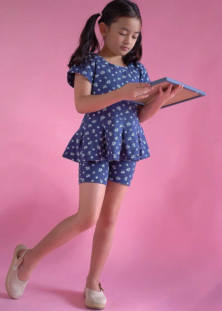 Daisy Days Set - navy blue floral