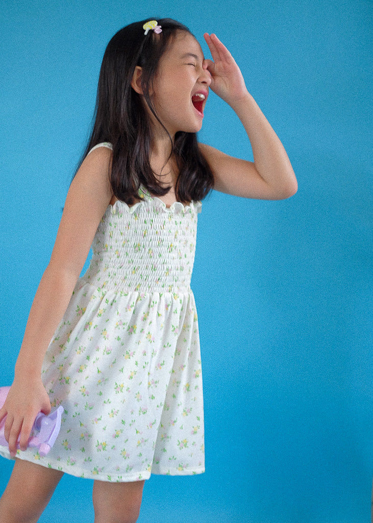 Sunkissed Whimsy Jumpshort - white floral