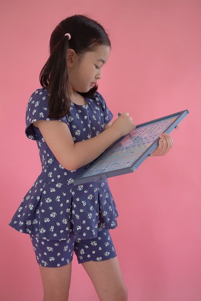 Daisy Days Set - navy blue floral