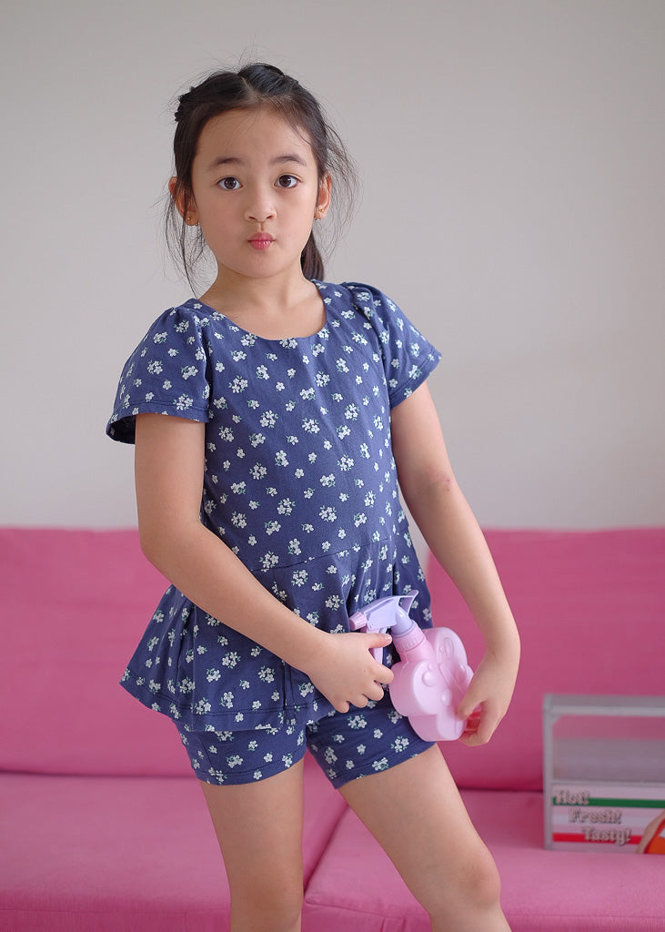 Daisy Days Set - navy blue floral