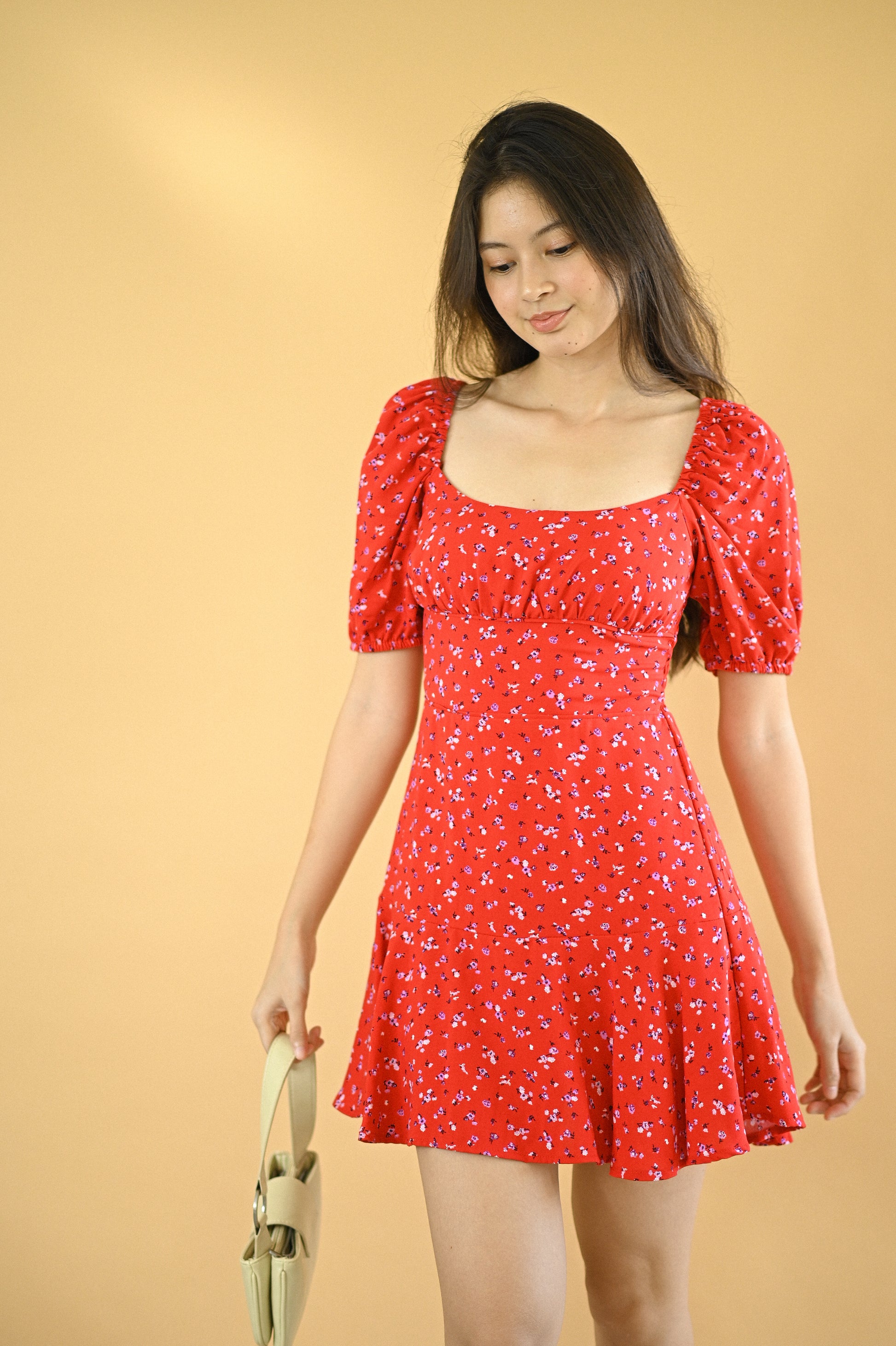 Madox Mini dress - Red floral