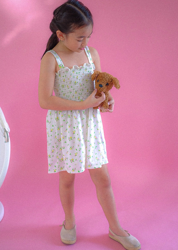 Sunkissed Whimsy Jumpshort - white floral