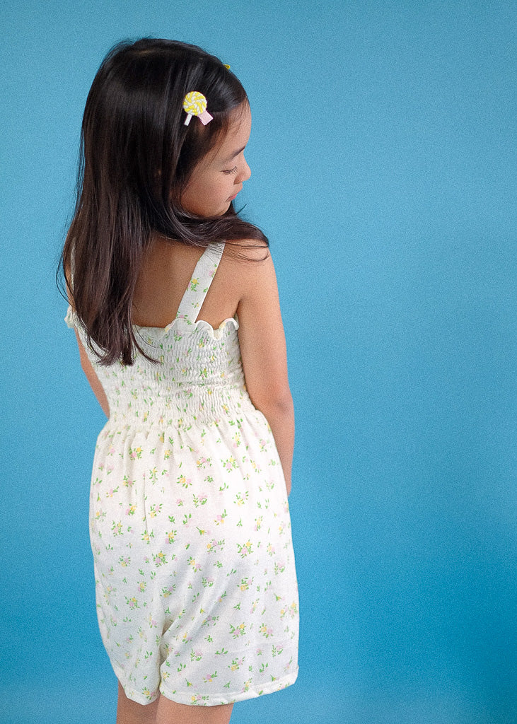 Sunkissed Whimsy Jumpshort - white floral