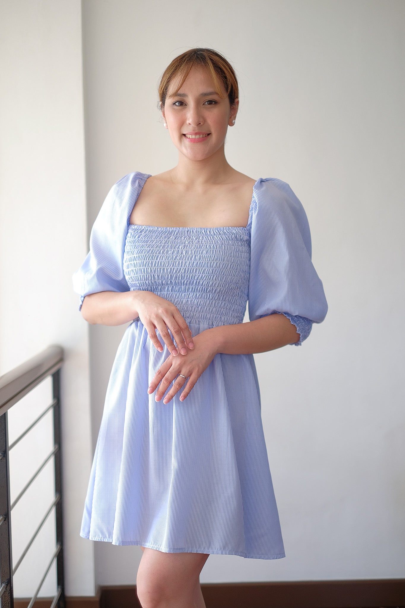 The Florence Mini - Classic blue stripes