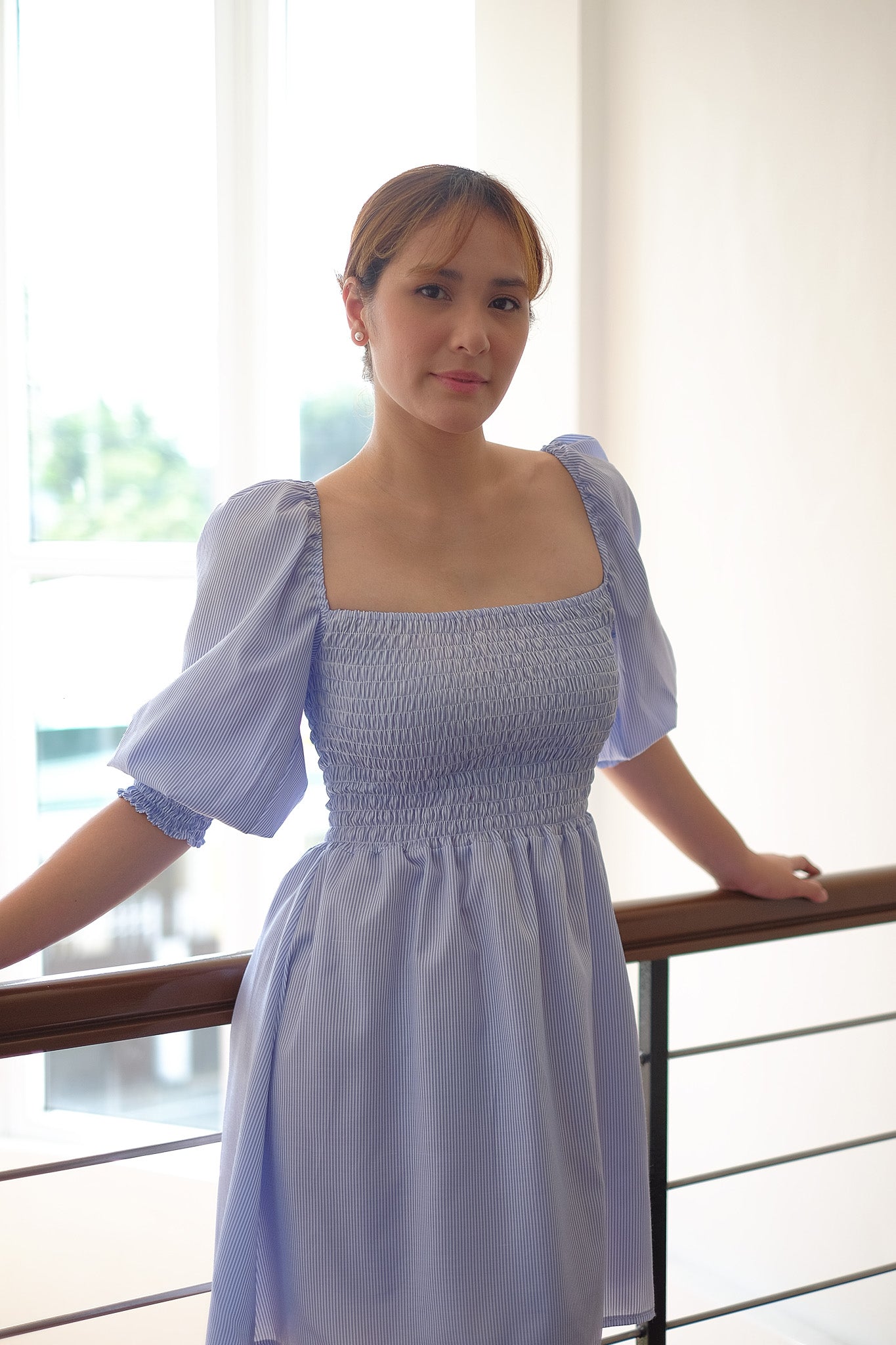 The Florence Mini - Classic blue stripes