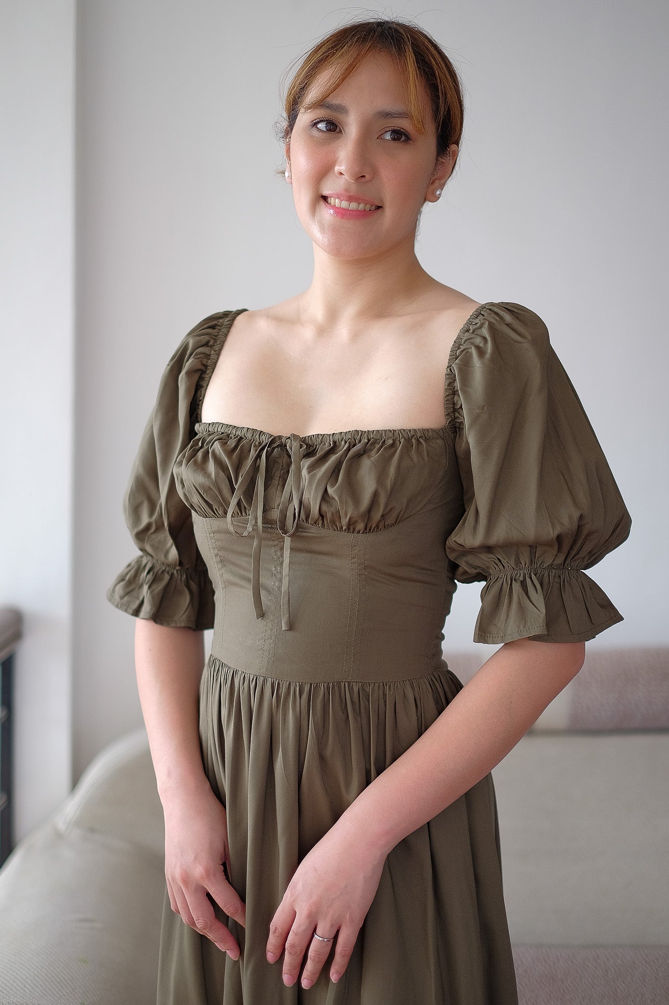 The Sofia midi dress - Fern green