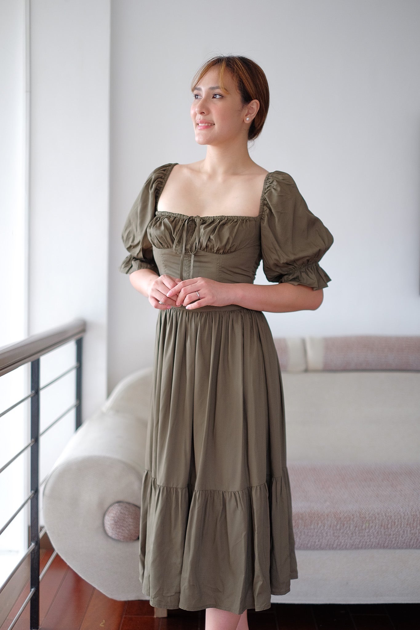 The Sofia midi dress - Fern green