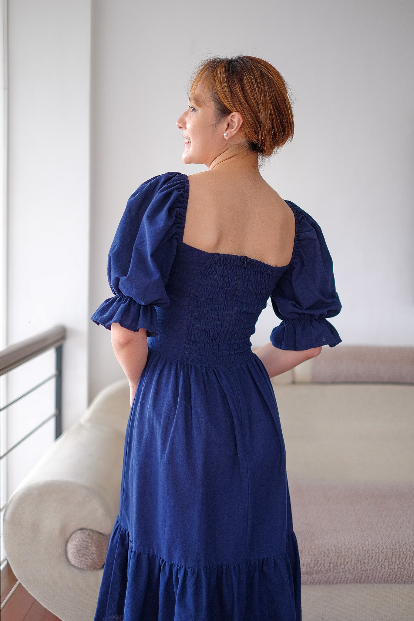 The Sofia midi dress - Navy blue