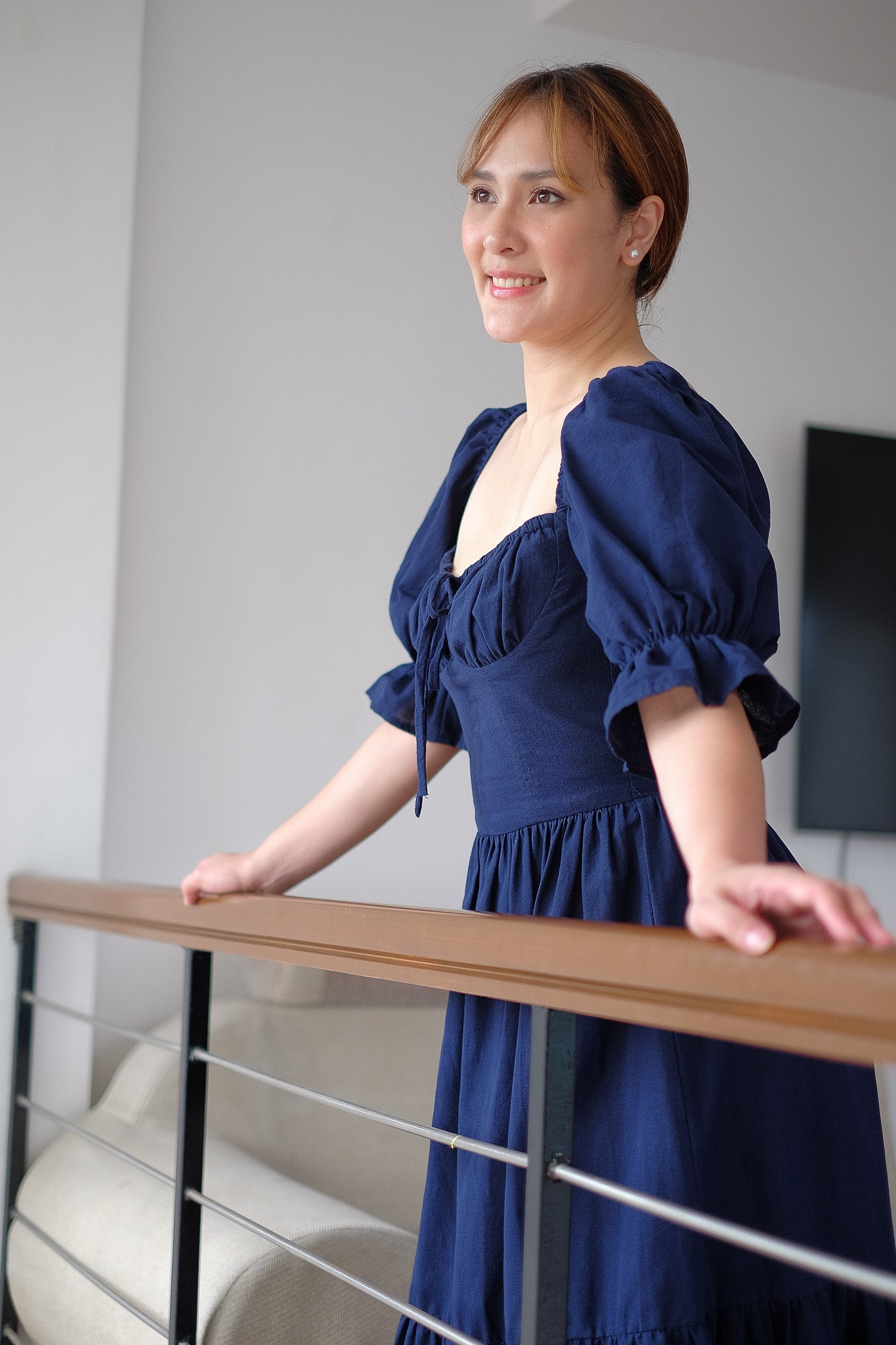 The Sofia midi dress - Navy blue