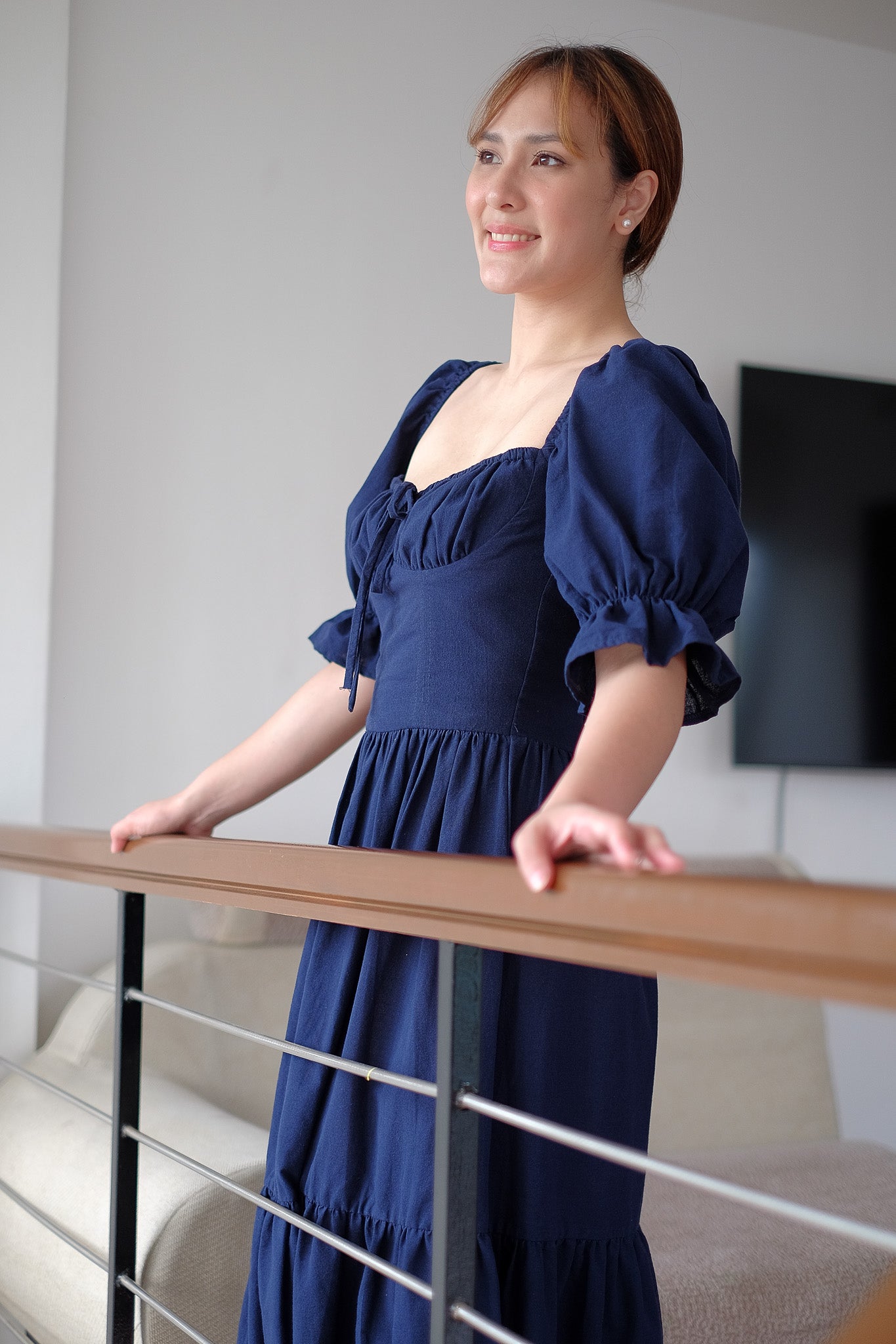 The Sofia midi dress - Navy blue