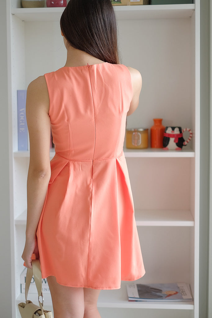 Taylor mini dress - peach fuzz