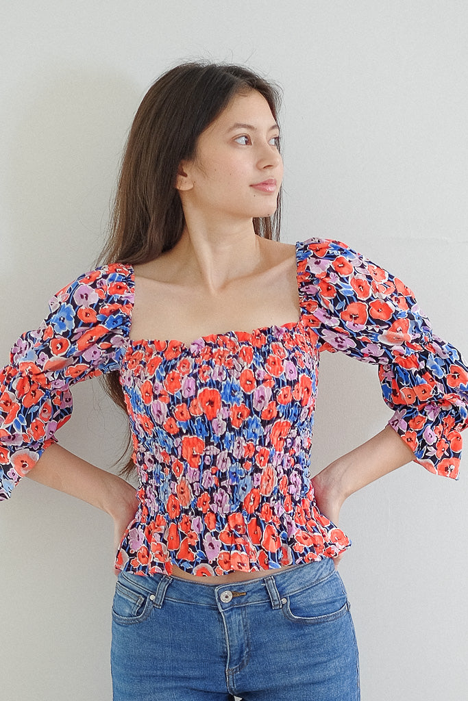 Frida Top - Classy floral print