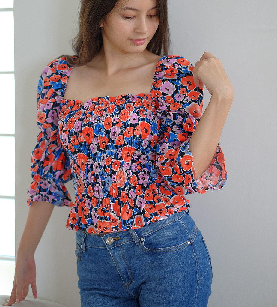 Frida Top - Classy floral print