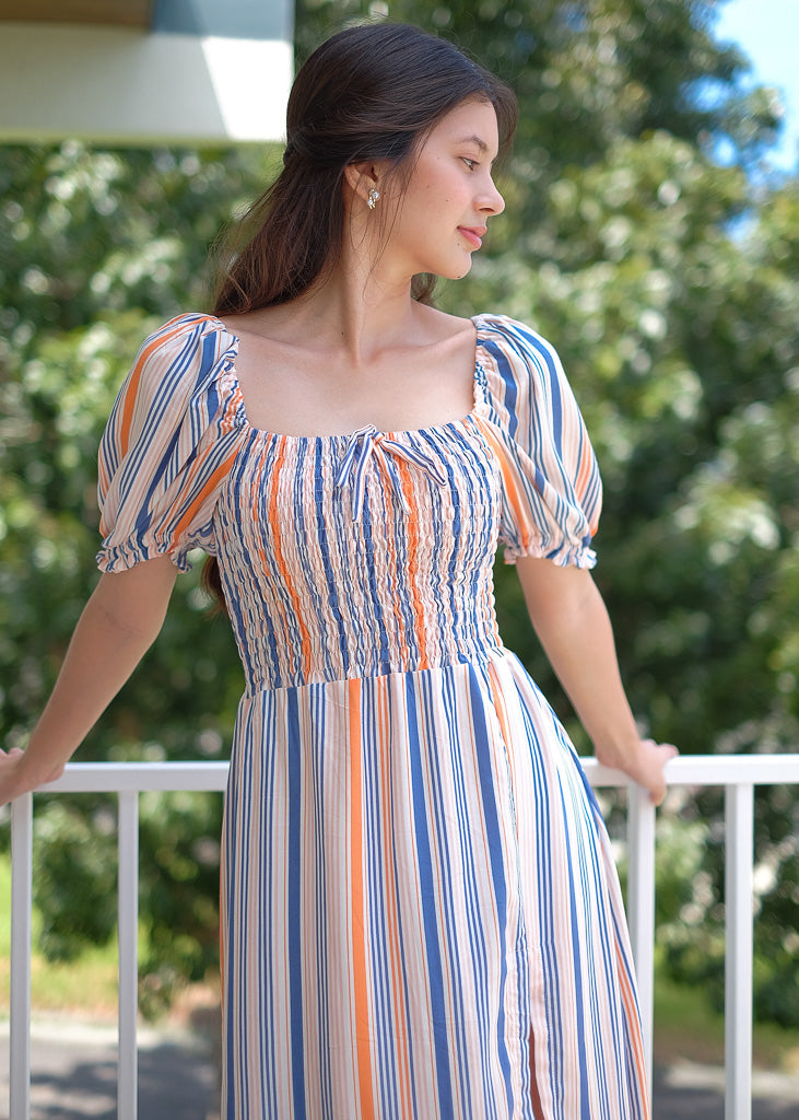 Kaeli Midi Dress - stripes