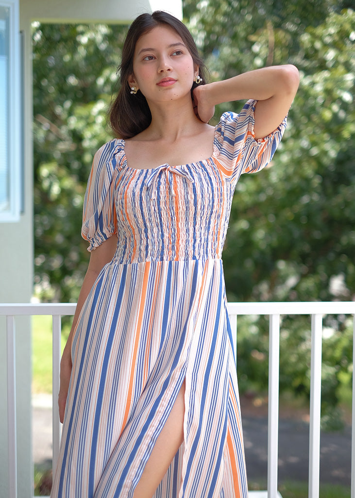 Kaeli Midi Dress - stripes