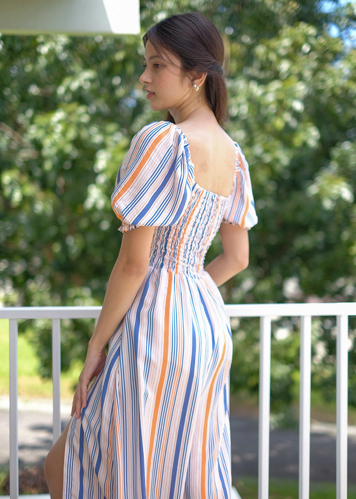 Kaeli Midi Dress - stripes