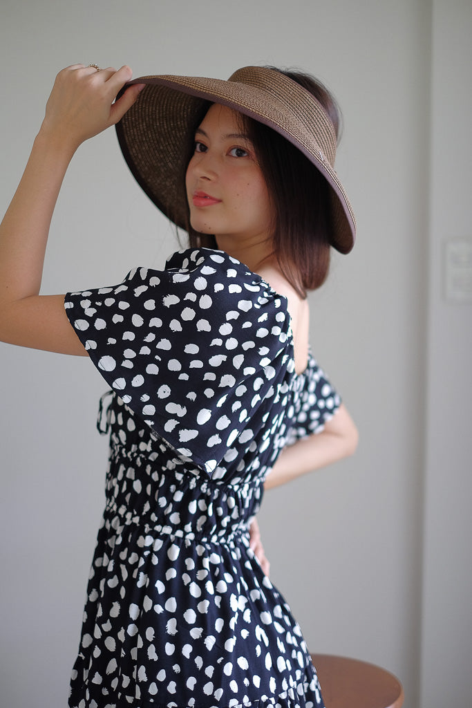 Alliyah mini dress - black printed