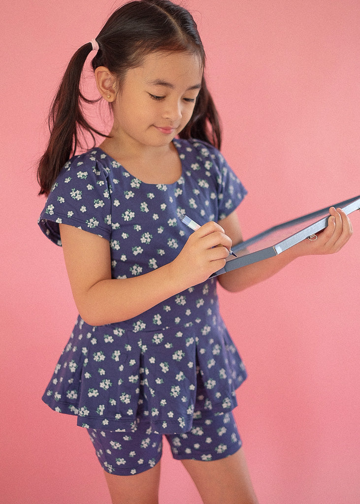 Daisy Days Set - navy blue floral