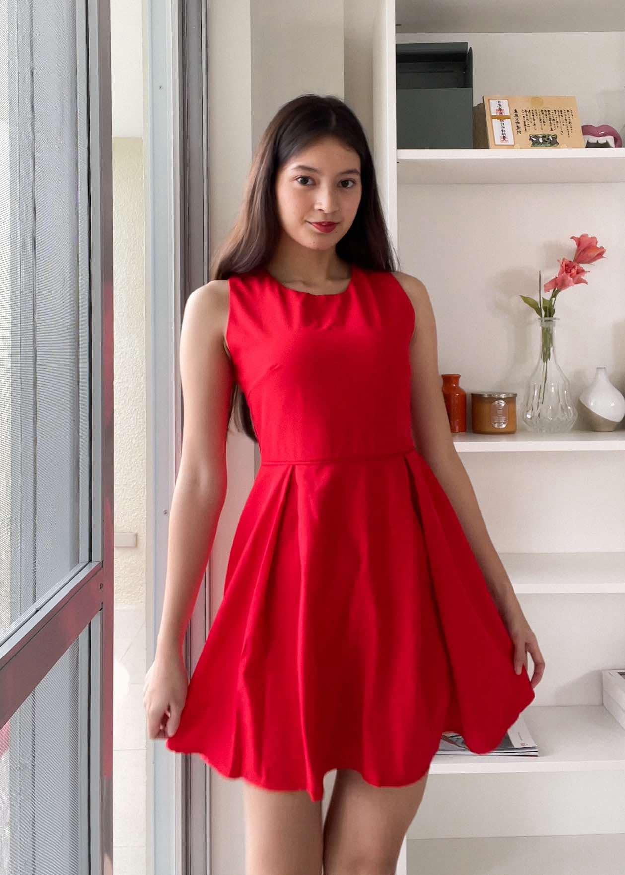 Taylor mini dress - red