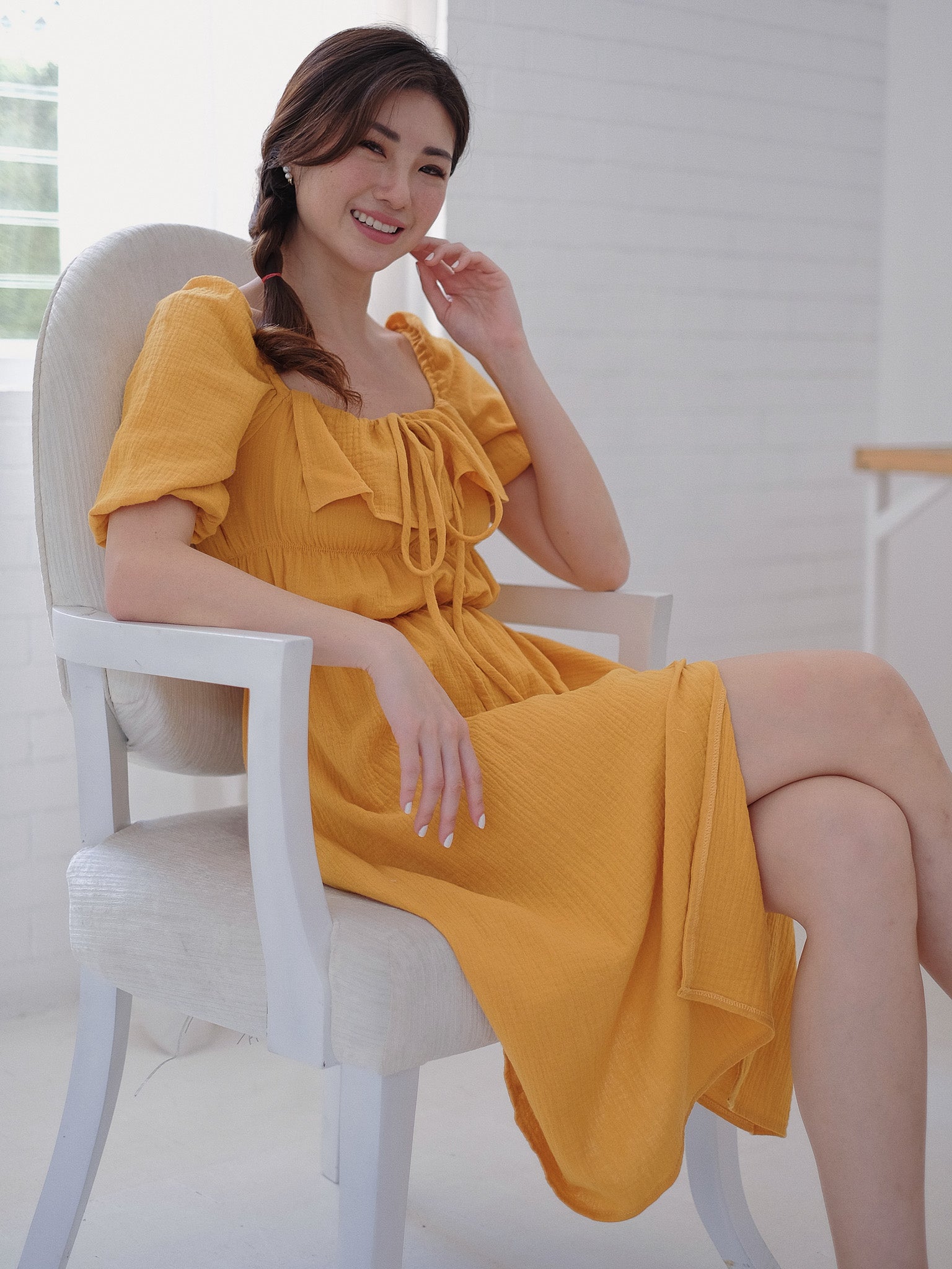 The Sherbrooke Midi Dress - Tuscany