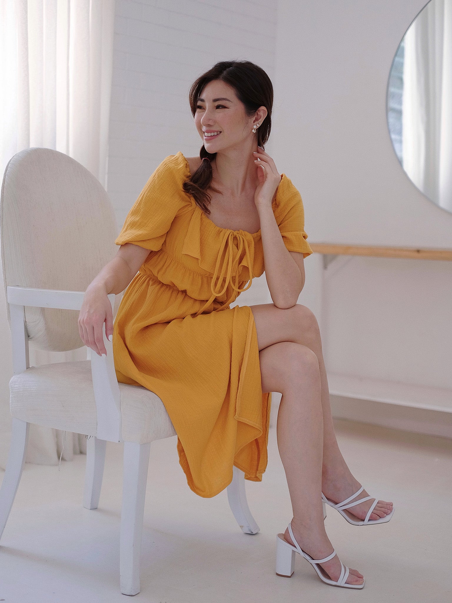 The Sherbrooke Midi Dress - Tuscany