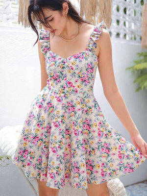 Samantha Mini dress - Garden floral