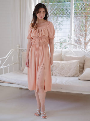 The Sherbrooke Midi Dress - Fawn