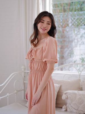 The Sherbrooke Midi Dress - Fawn