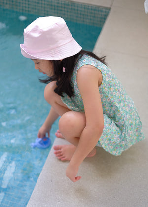 Playful Rays Set - sea green floral