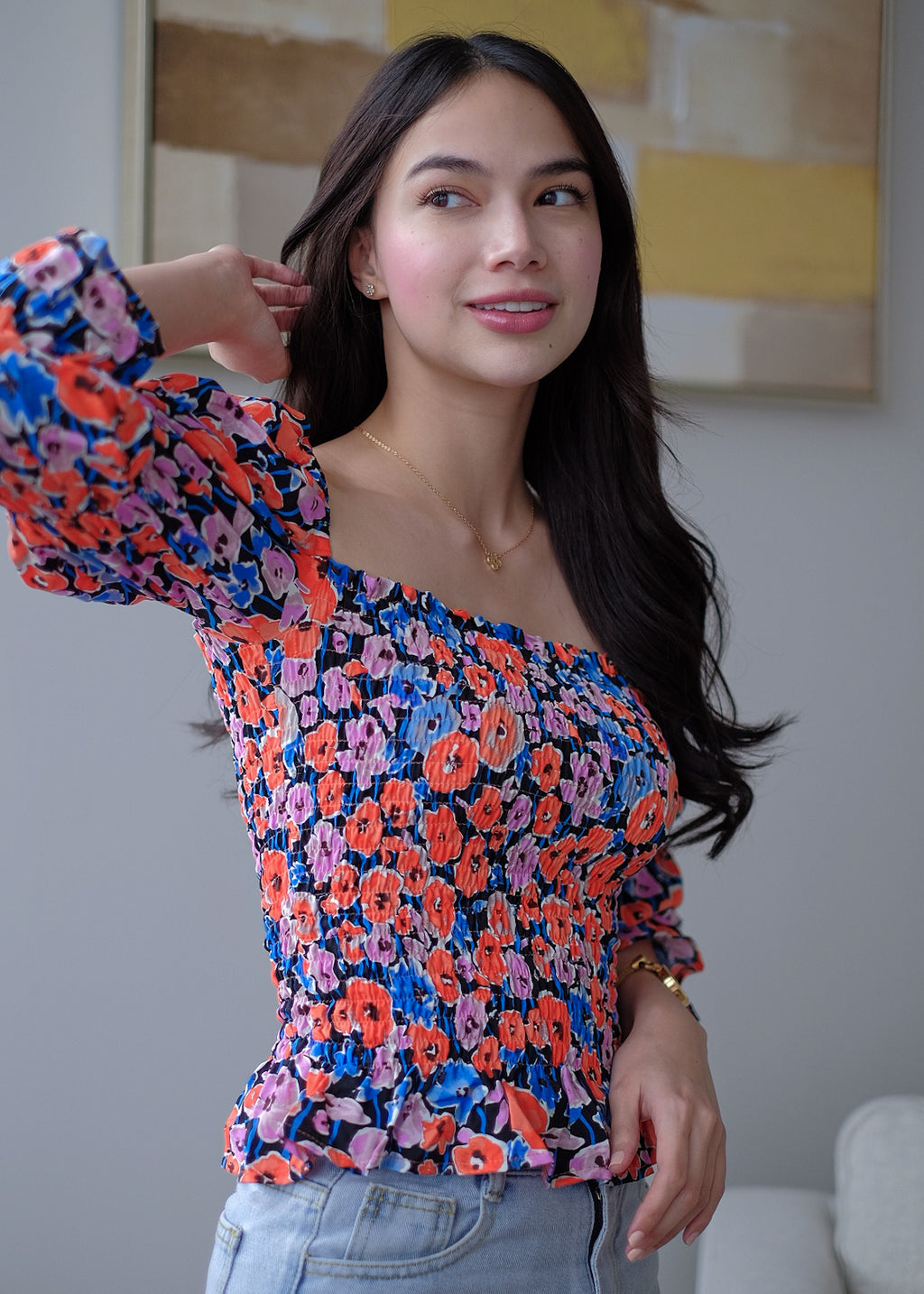 Frida Top - Classy floral print