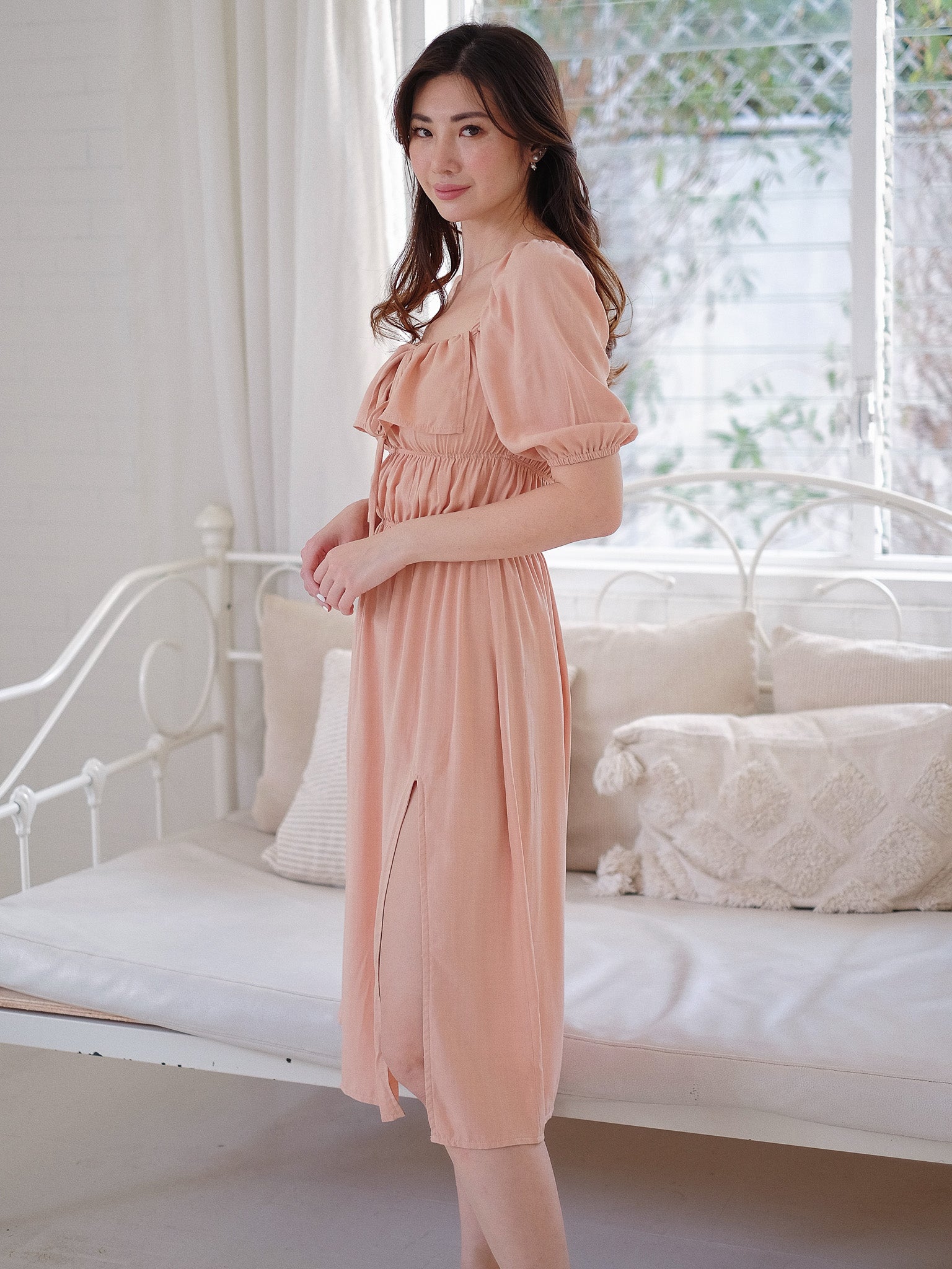 The Sherbrooke Midi Dress - Fawn