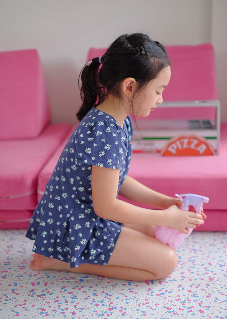 Daisy Days Set - navy blue floral