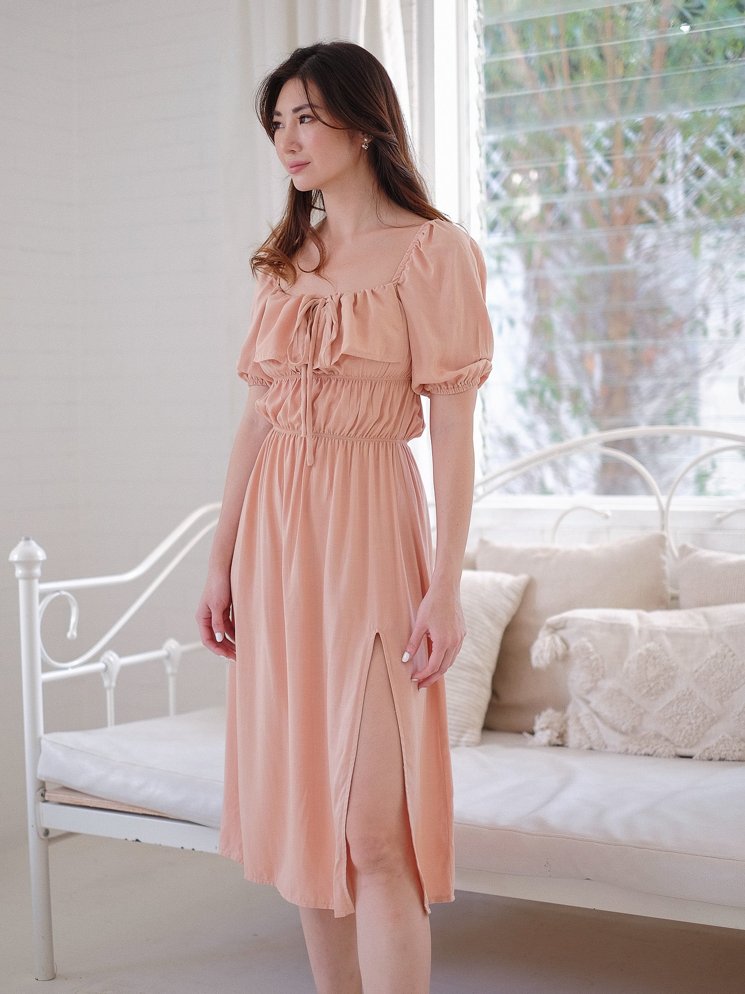 The Sherbrooke Midi Dress - Fawn