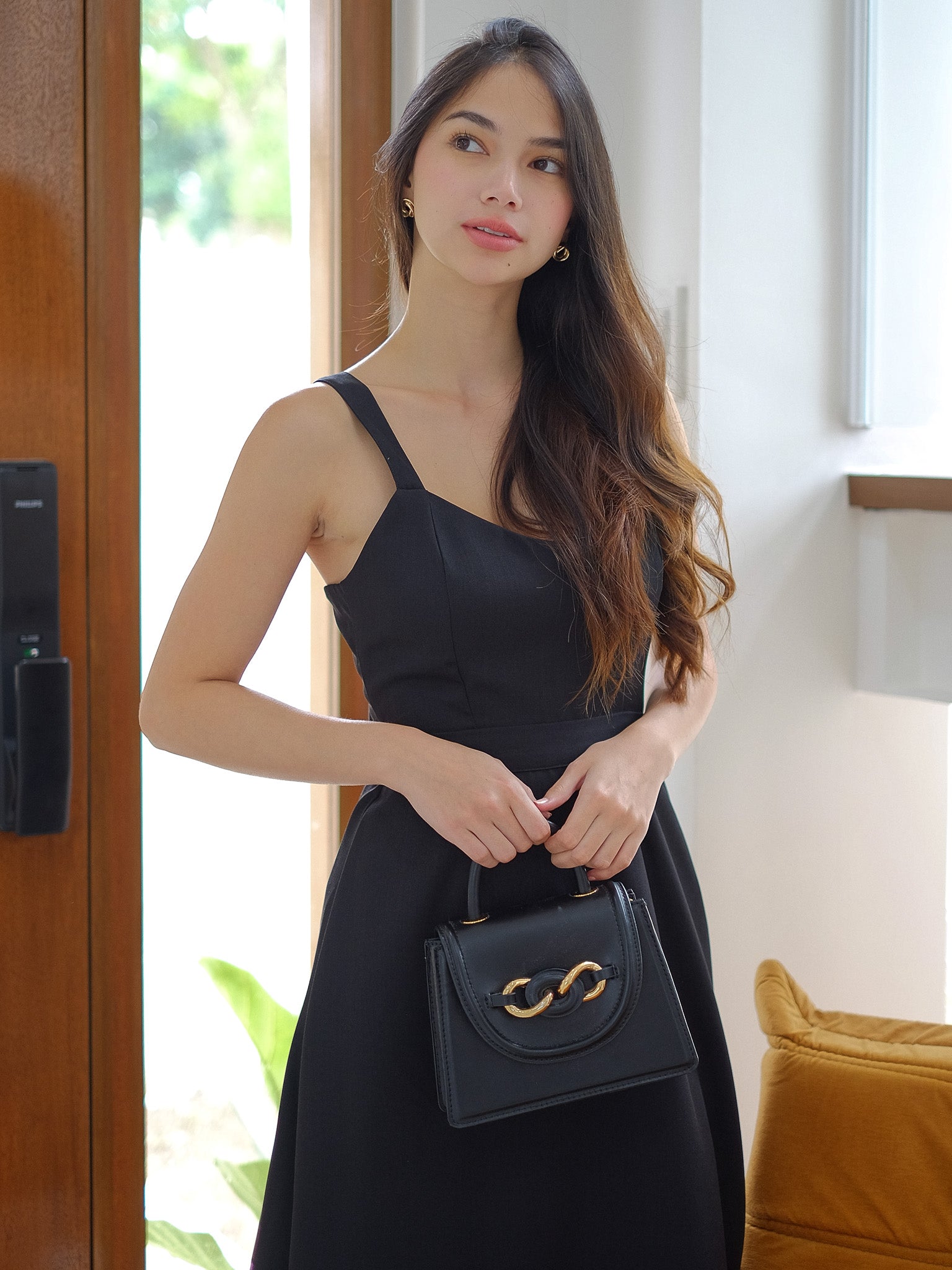Beck Midi Dress - Black