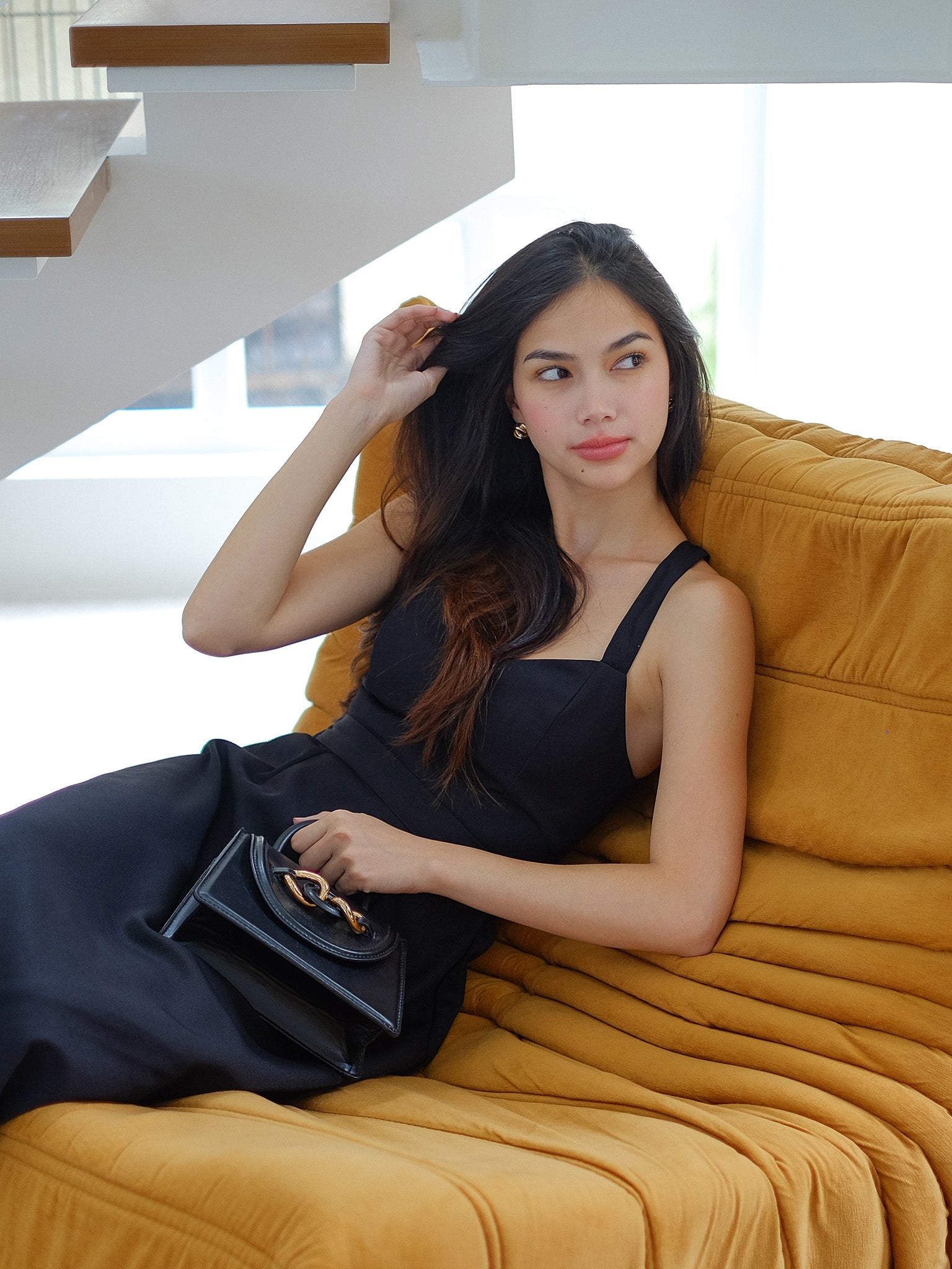 Beck Midi Dress - Black