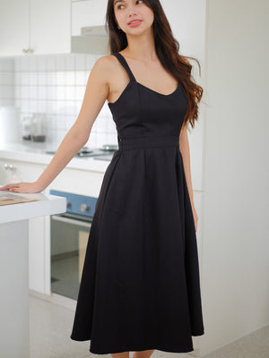 Beck Midi Dress - Black