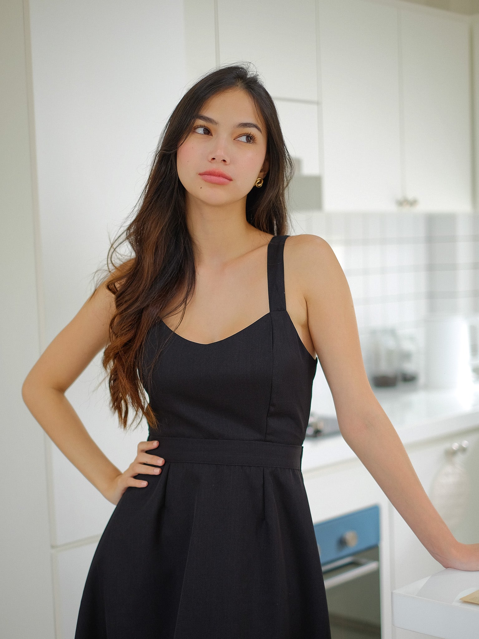 Beck Midi Dress - Black