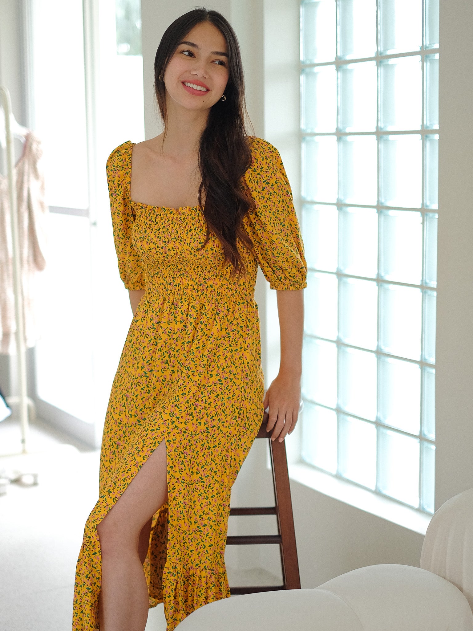 Vanessa midi dress - Amber