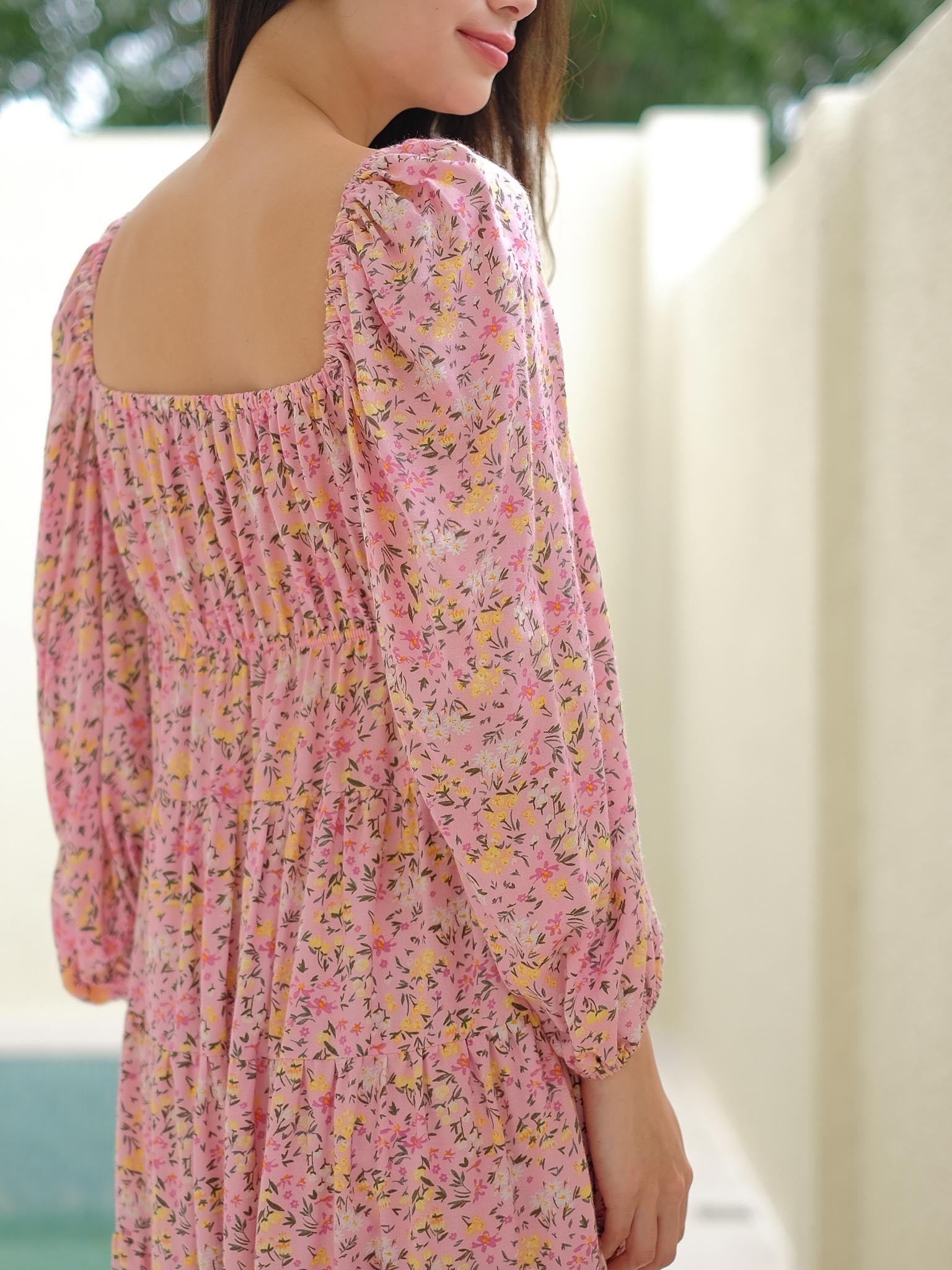Caroline baby doll dress - Crystal rose