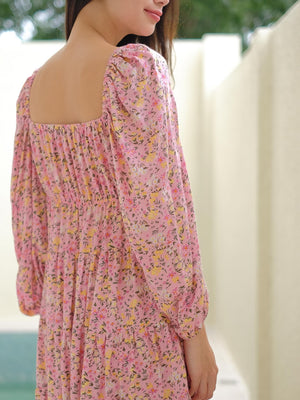 Caroline baby doll dress - Crystal rose