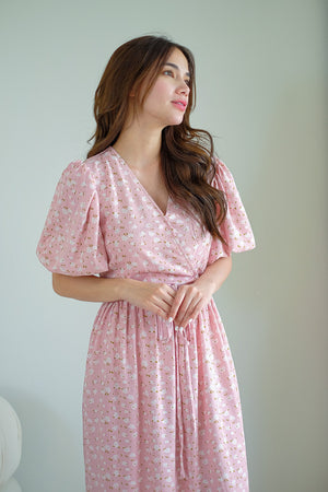Dulce Midi Dress - Cameo pink