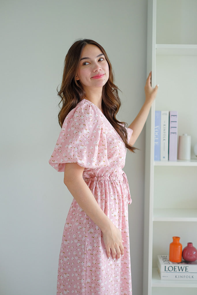 Dulce Midi Dress - Cameo pink
