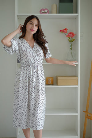 Dulce Midi Dress - Blue borage