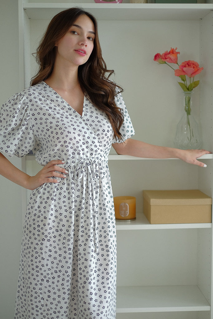 Dulce Midi Dress - Blue borage
