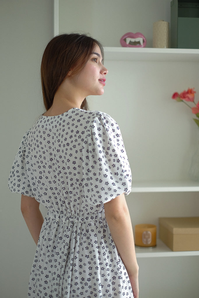 Dulce Midi Dress - Blue borage