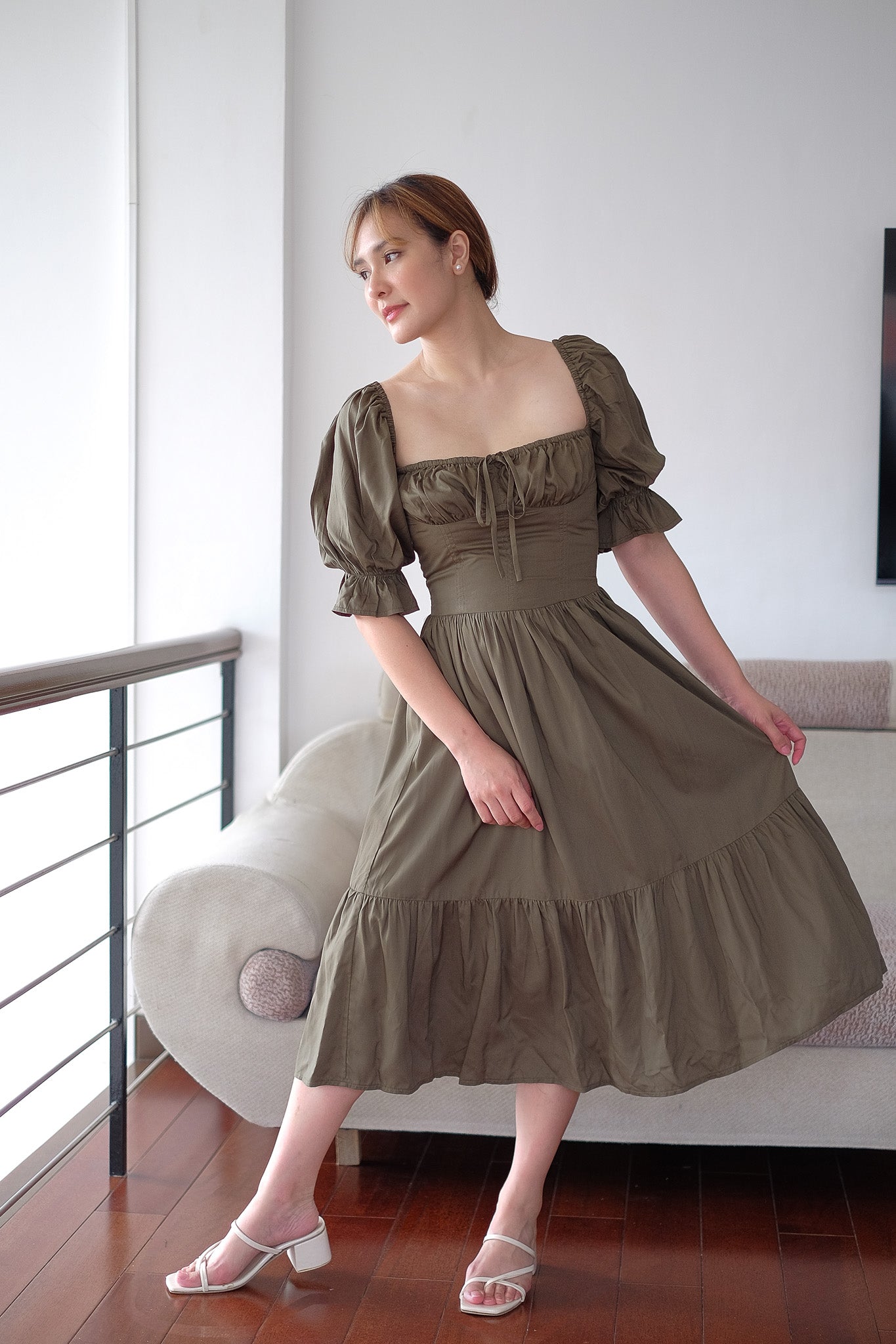 The Sofia midi dress - Fern green