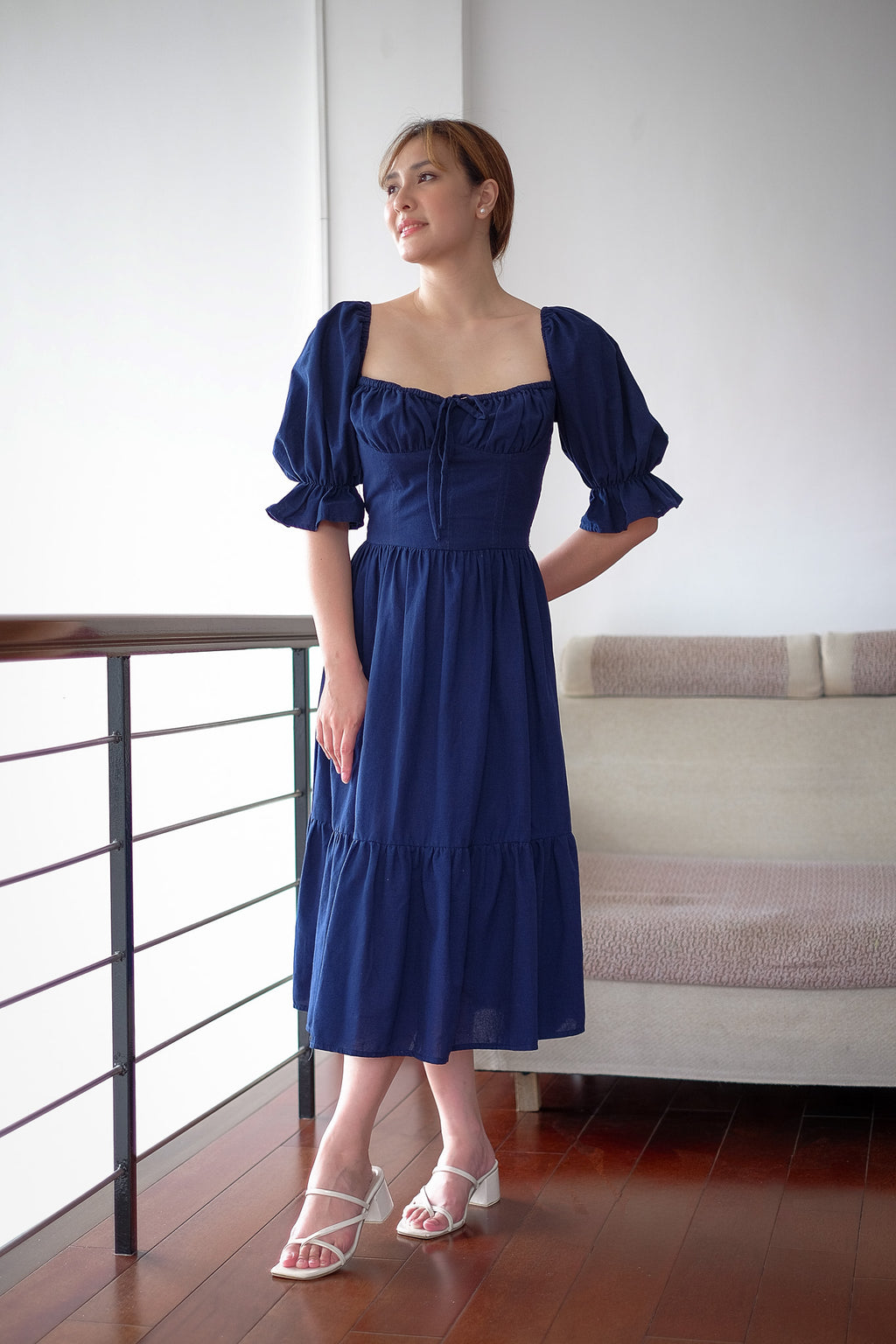 The Sofia midi dress - Navy blue